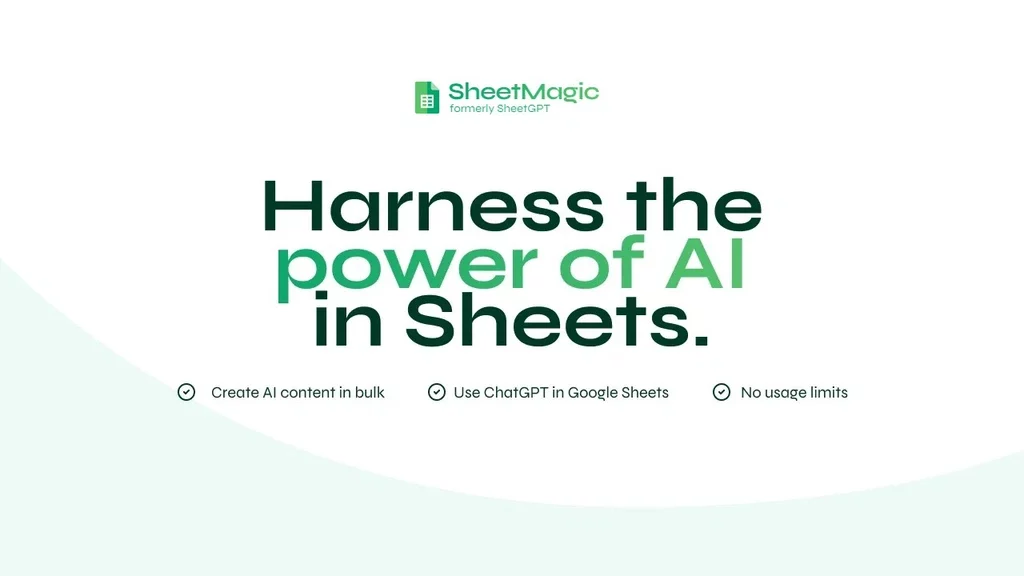 SheetMagic - Automate Google Sheet And ChatGPT