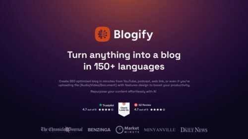 Blogify Lifetime Deal – No Monthly Fees